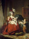 Queen Marie Antoinette with Her Children, 1787-Elisabeth Vigee Le Brun-Framed Art Print