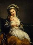 Queen Marie Antoinette with a Rose, 1783-Elisabeth Vigee Le Brun-Stretched Canvas