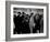 Elise Daniels, Young Model, Standing on Crowded New York City Street-Gjon Mili-Framed Photographic Print