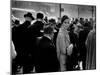 Elise Daniels, Young Model, Standing on Crowded New York City Street-Gjon Mili-Mounted Photographic Print