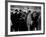 Elise Daniels, Young Model, Standing on Crowded New York City Street-Gjon Mili-Framed Photographic Print