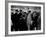 Elise Daniels, Young Model, Standing on Crowded New York City Street-Gjon Mili-Framed Photographic Print