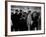 Elise Daniels, Young Model, Standing on Crowded New York City Street-Gjon Mili-Framed Photographic Print