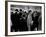 Elise Daniels, Young Model, Standing on Crowded New York City Street-Gjon Mili-Framed Photographic Print