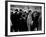 Elise Daniels, Young Model, Standing on Crowded New York City Street-Gjon Mili-Framed Photographic Print