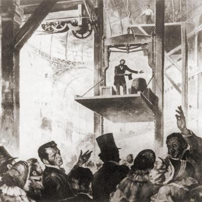 Elisha Graves Otis Showed His Safety Elevator at the 1854 New York