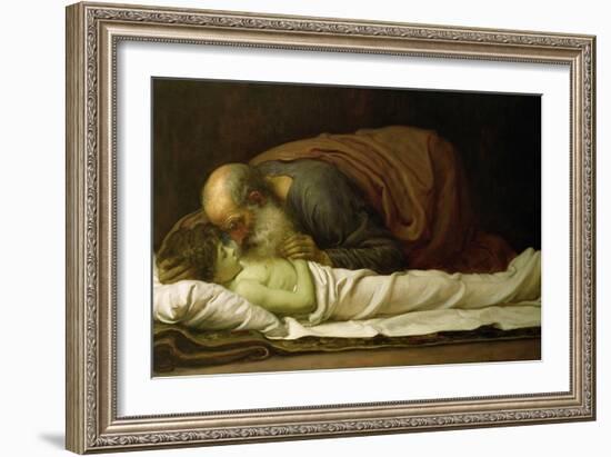 Elisha Raising the Son of the Shunamite, 1881-Frederick Leighton-Framed Giclee Print