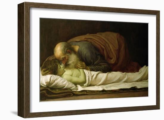 Elisha Raising the Son of the Shunamite, 1881-Frederick Leighton-Framed Giclee Print