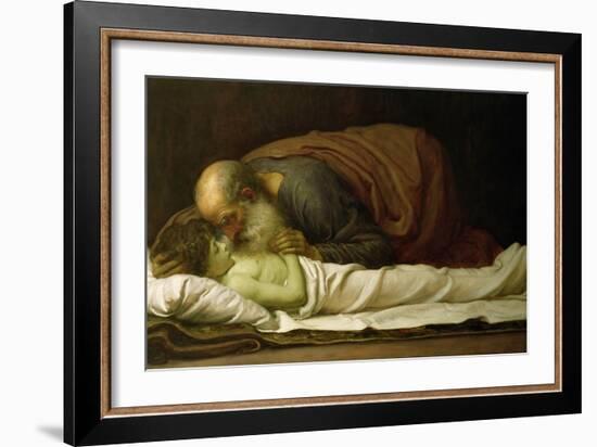 Elisha Raising the Son of the Shunamite, 1881-Frederick Leighton-Framed Giclee Print