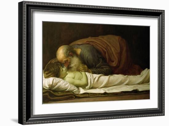 Elisha Raising the Son of the Shunamite, 1881-Frederick Leighton-Framed Giclee Print