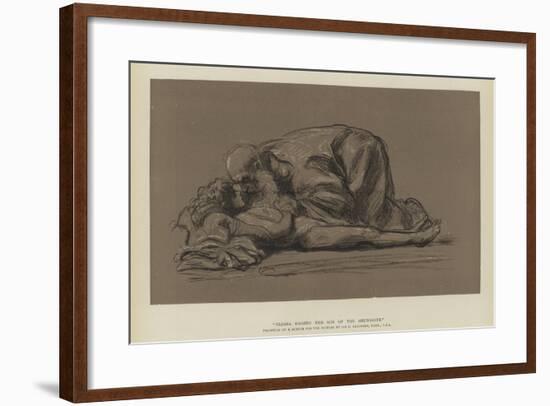 Elisha Raising the Son of the Shunamite-Frederic Leighton-Framed Giclee Print