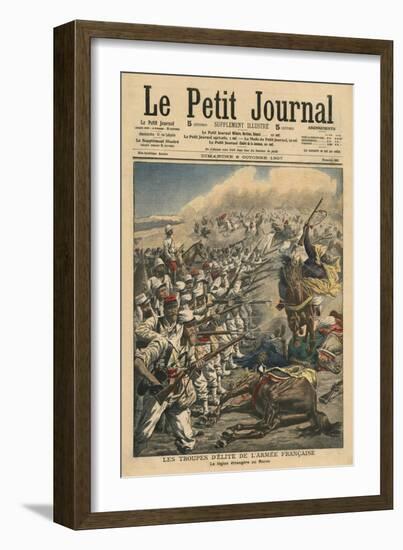 Elite Troops of French Army, French Foreign Legion in Morocco-French School-Framed Giclee Print