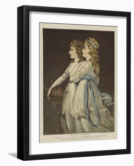 Elizabeth and Georgiana, Duchesses of Devonshire-Angelica Kauffmann-Framed Giclee Print