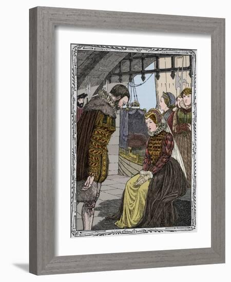 Elizabeth at Traitor's Gate, 1902-Patten Wilson-Framed Giclee Print