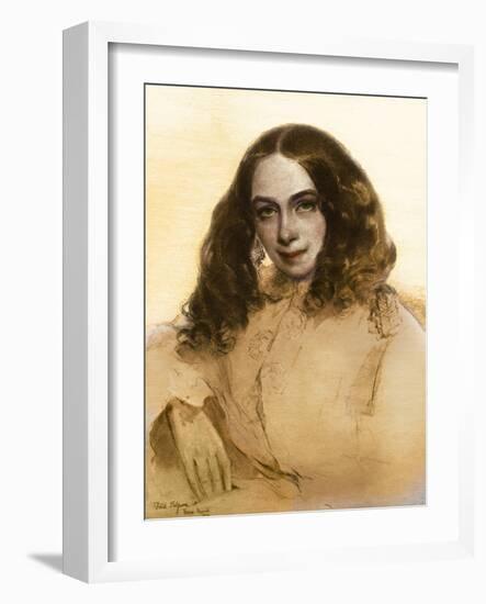 Elizabeth Barrett Browning-Field Talfourd-Framed Giclee Print