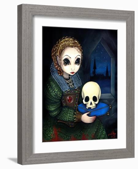 Elizabeth Bathory the Vampire Countess-Jasmine Becket-Griffith-Framed Art Print