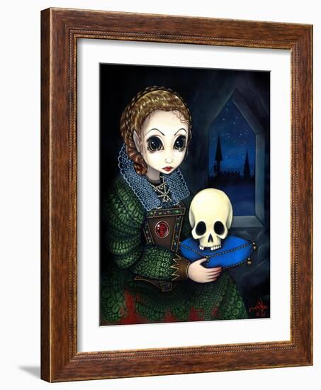 Elizabeth Bathory the Vampire Countess-Jasmine Becket-Griffith-Framed Art Print