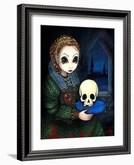 Elizabeth Bathory the Vampire Countess-Jasmine Becket-Griffith-Framed Art Print