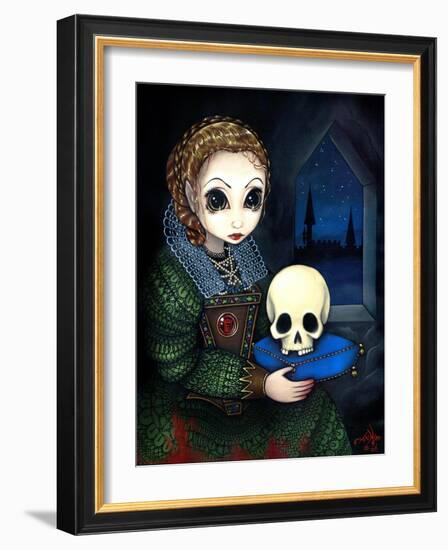 Elizabeth Bathory the Vampire Countess-Jasmine Becket-Griffith-Framed Art Print