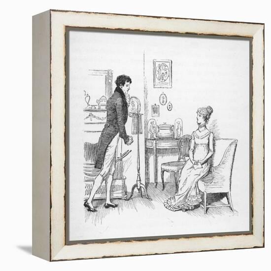 Elizabeth Bennet Refuses Mr. Darcy-Hugh Thomson-Framed Premier Image Canvas