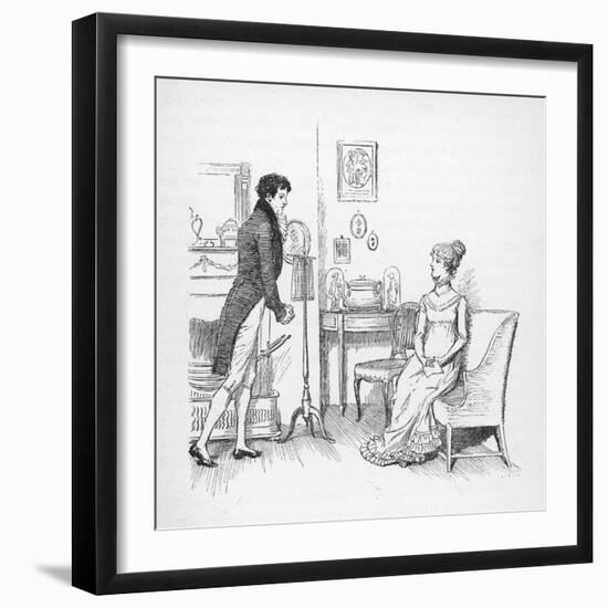 Elizabeth Bennet Refuses Mr. Darcy-Hugh Thomson-Framed Photographic Print