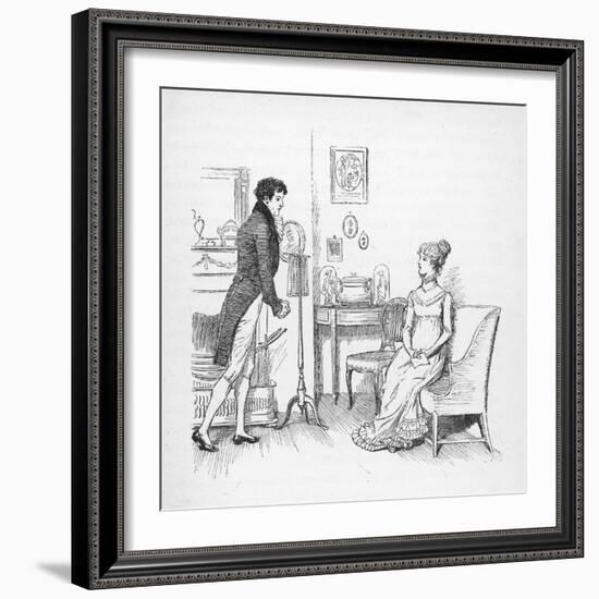 Elizabeth Bennet Refuses Mr. Darcy-Hugh Thomson-Framed Photographic Print