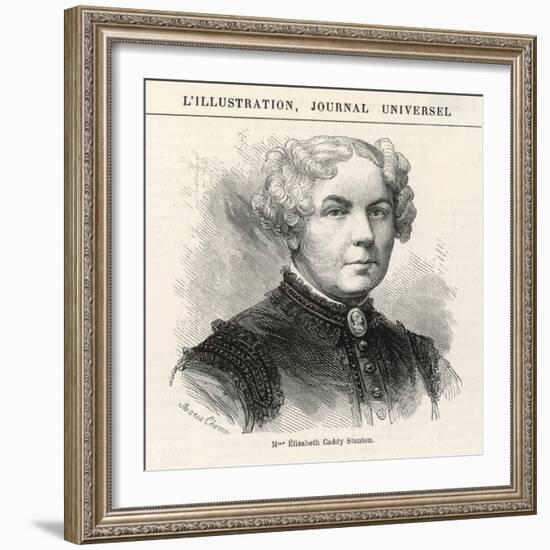 Elizabeth Cady Stanton American Women's Rights Reformer-null-Framed Photographic Print