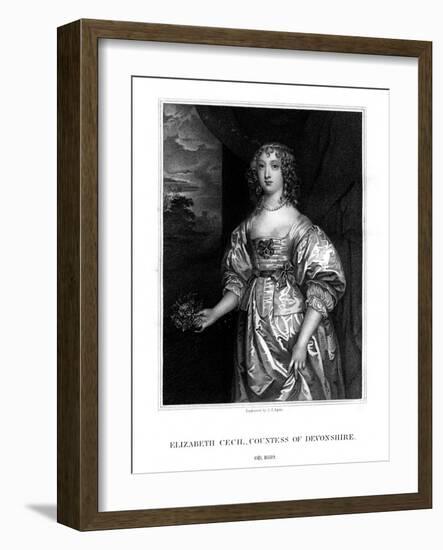 Elizabeth Cecil, Countess of Devonshire-John Samuel Agar-Framed Giclee Print