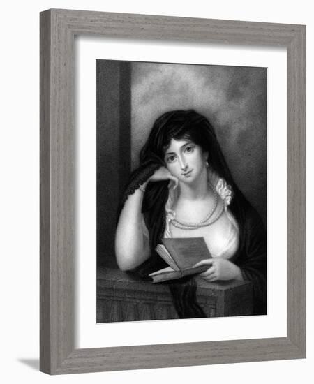 Elizabeth Ctess Erroll-Richard Cosway-Framed Art Print