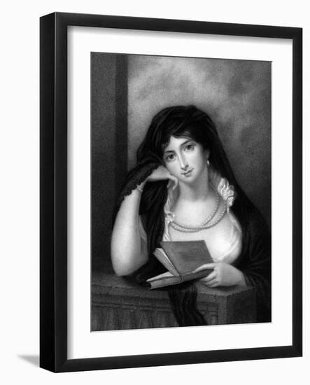 Elizabeth Ctess Erroll-Richard Cosway-Framed Art Print