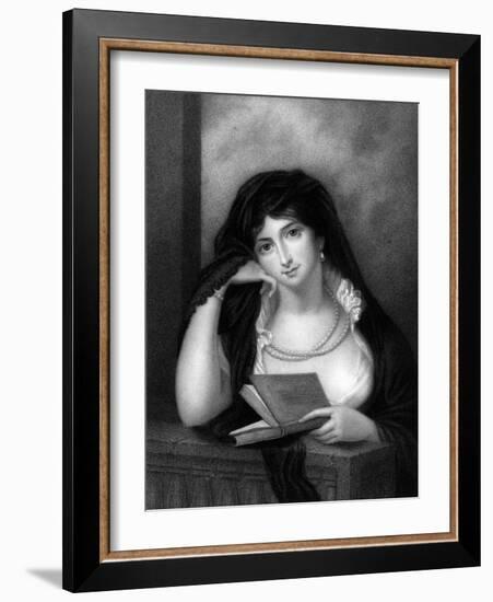 Elizabeth Ctess Erroll-Richard Cosway-Framed Art Print