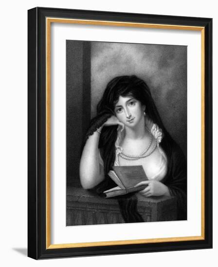 Elizabeth Ctess Erroll-Richard Cosway-Framed Art Print