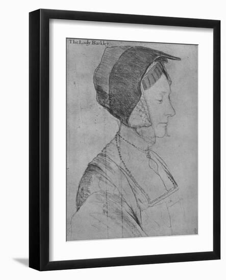 'Elizabeth Dauncey', 1526-1527 (1945)-Hans Holbein the Younger-Framed Giclee Print