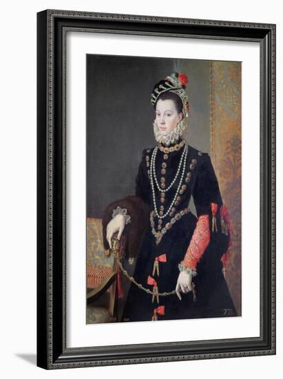 Elizabeth De Valois, 1604-8-Alonso Sanchez Coello-Framed Giclee Print