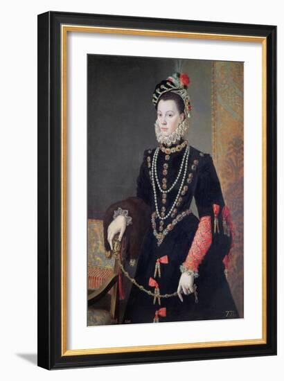 Elizabeth De Valois, 1604-8-Alonso Sanchez Coello-Framed Giclee Print