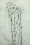 Idea for 'La Belle Dame Sans Merci' (Pencil on Paper) (See also 200314)-Elizabeth Eleanor Siddal-Giclee Print