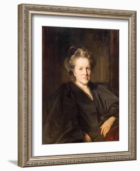 Elizabeth Garrett Anderson, 1900 (Oil on Canvas)-John Singer Sargent-Framed Giclee Print