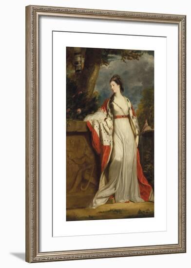 Elizabeth Gunning, Duchess of Hamilton and Argyll-Sir Joshua Reynolds-Framed Premium Giclee Print