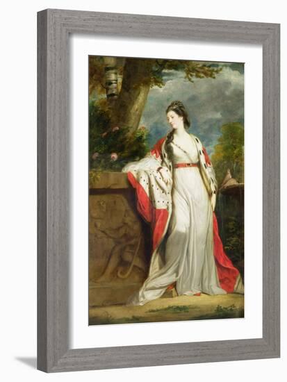 Elizabeth Gunning, Duchess of Hamilton and Duchess of Argyll, c.1760-Sir Joshua Reynolds-Framed Giclee Print