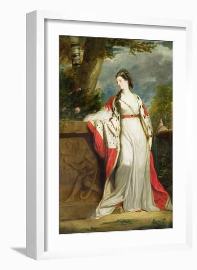 Elizabeth Gunning, Duchess of Hamilton and Duchess of Argyll, c.1760-Sir Joshua Reynolds-Framed Giclee Print