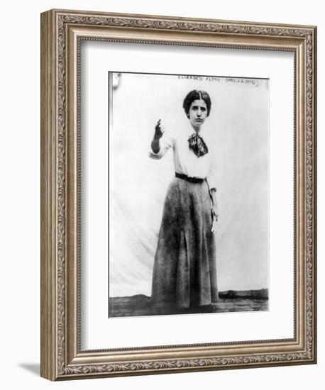 Elizabeth Gurley Flynn, Labor Organizer and Wobbly, 1910s-null-Framed Art Print