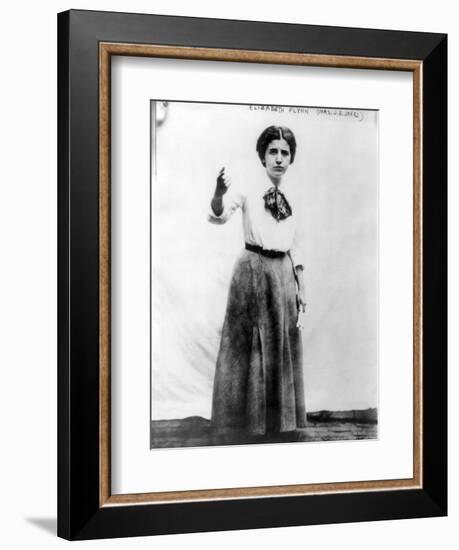 Elizabeth Gurley Flynn, Labor Organizer and Wobbly, 1910s-null-Framed Art Print