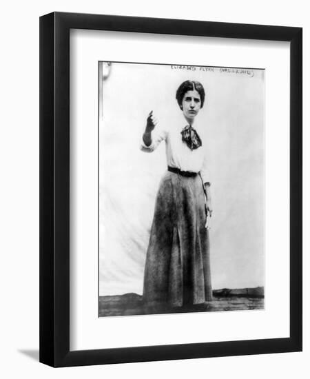 Elizabeth Gurley Flynn, Labor Organizer and Wobbly, 1910s-null-Framed Art Print