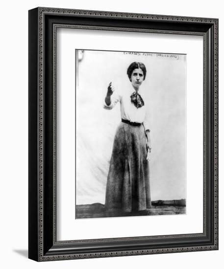 Elizabeth Gurley Flynn, Labor Organizer and Wobbly, 1910s-null-Framed Art Print