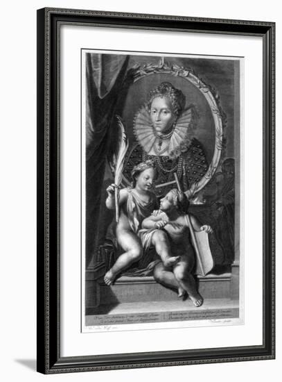 Elizabeth I, Queen of England and Ireland-Cornelis Vermeulen-Framed Giclee Print