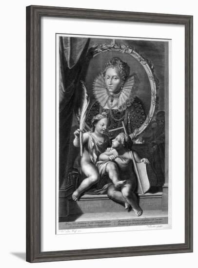 Elizabeth I, Queen of England and Ireland-Cornelis Vermeulen-Framed Giclee Print