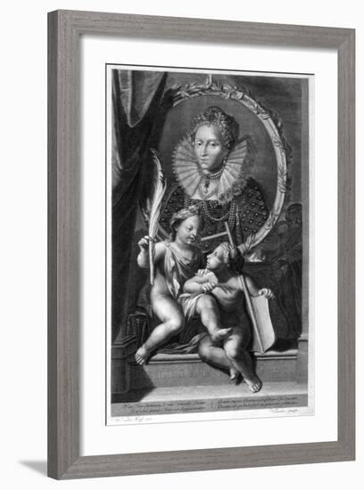 Elizabeth I, Queen of England and Ireland-Cornelis Vermeulen-Framed Giclee Print