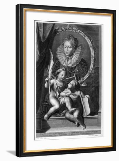 Elizabeth I, Queen of England and Ireland-Cornelis Vermeulen-Framed Giclee Print