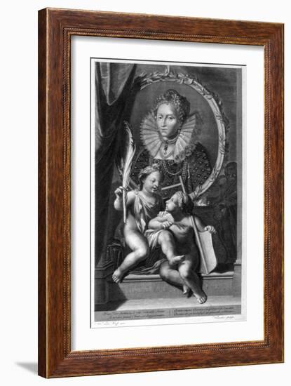 Elizabeth I, Queen of England and Ireland-Cornelis Vermeulen-Framed Giclee Print