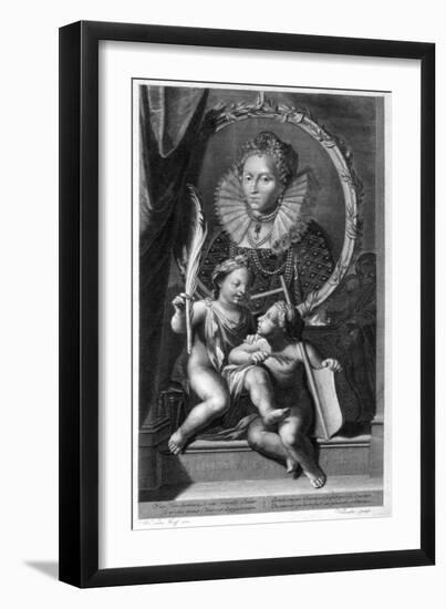 Elizabeth I, Queen of England and Ireland-Cornelis Vermeulen-Framed Giclee Print